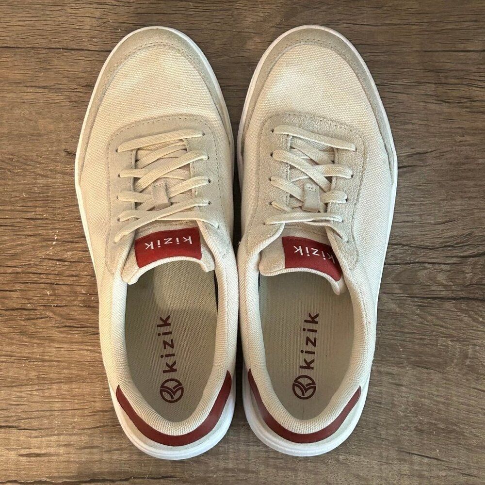 Kizik Prague Men’s Athletic Shoes Size 8.5 Beige - Picture 7 of 8